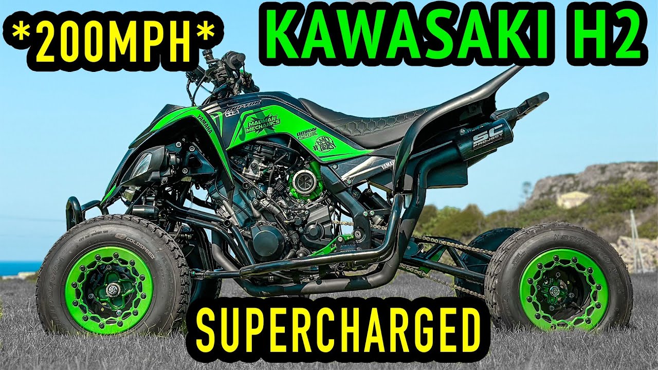 YAMAHA RAPTOR H2 SWAP HYPERQUAD *0-60 1с * 🤯