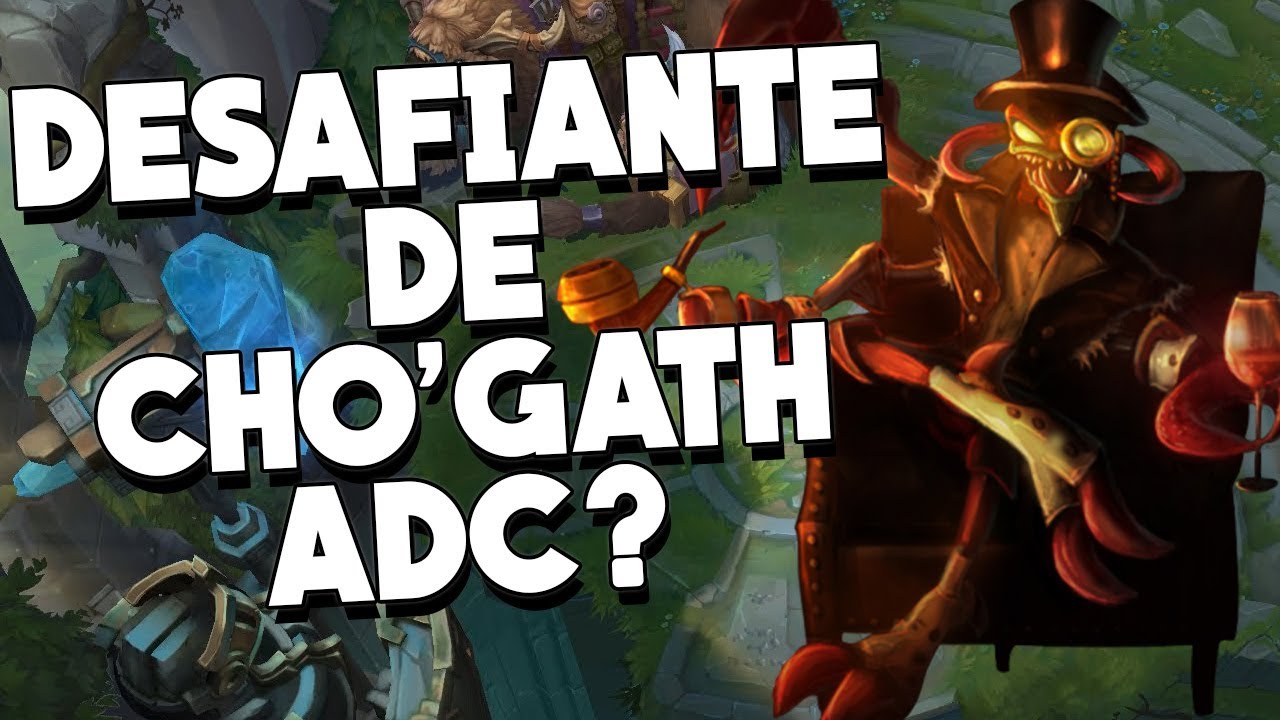 ELE PEGOU DESAFIANTE JOGANDO APENAS COM CHO GATH ADC? DESCUBRA COMO!