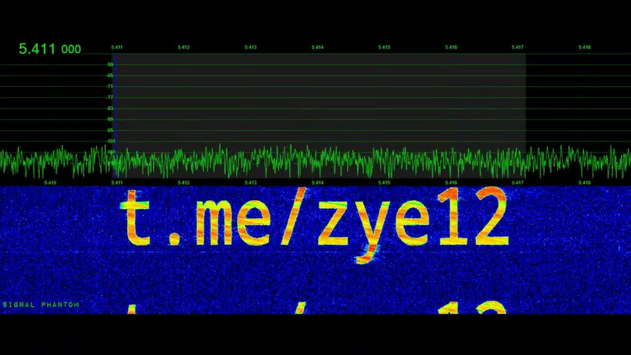 Russian Super Pirate E12 Sends Telegram URL 5411 kHz | Signal Phantom