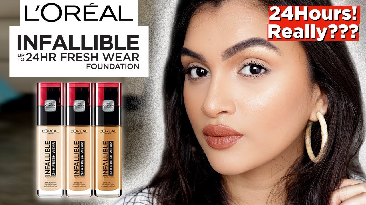 L'oreal Infallible *FRESH WEAR* Foundation | FULL DAY Wear Test | BeautiCo.