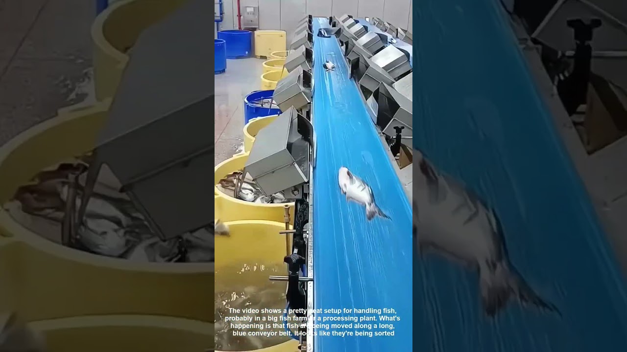 Automated Fish Sorting Speeding Up Processing Plant Conveyor System Efficiency
