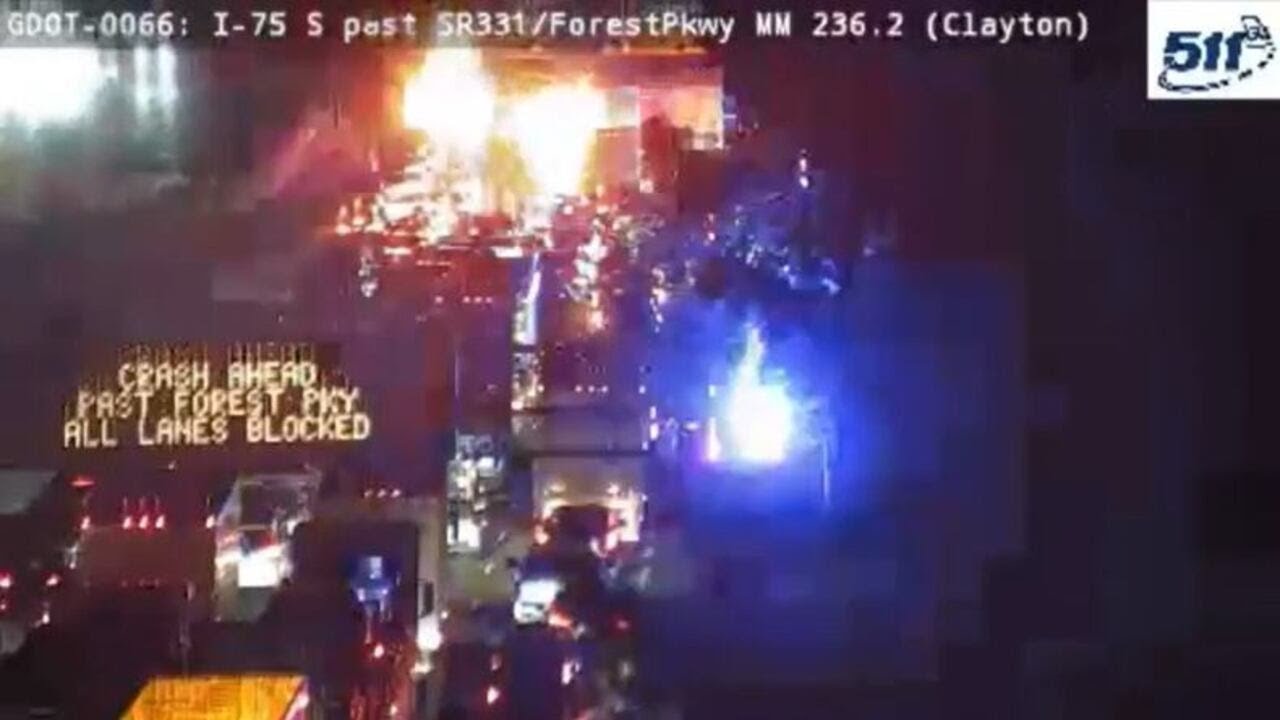 Clayton County deputy in critical condition after pursuit crash on I-75