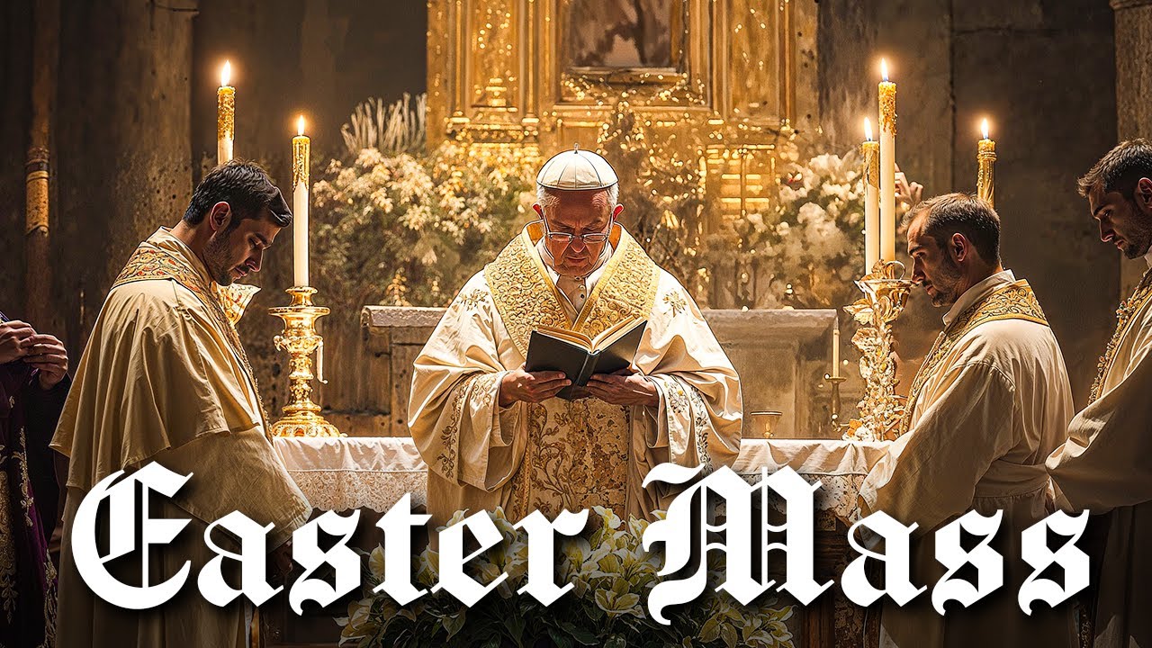 Gregorian Chants from Catholic Church | The Sound of Prayer Echoes Throughout Church in Easter Mass
