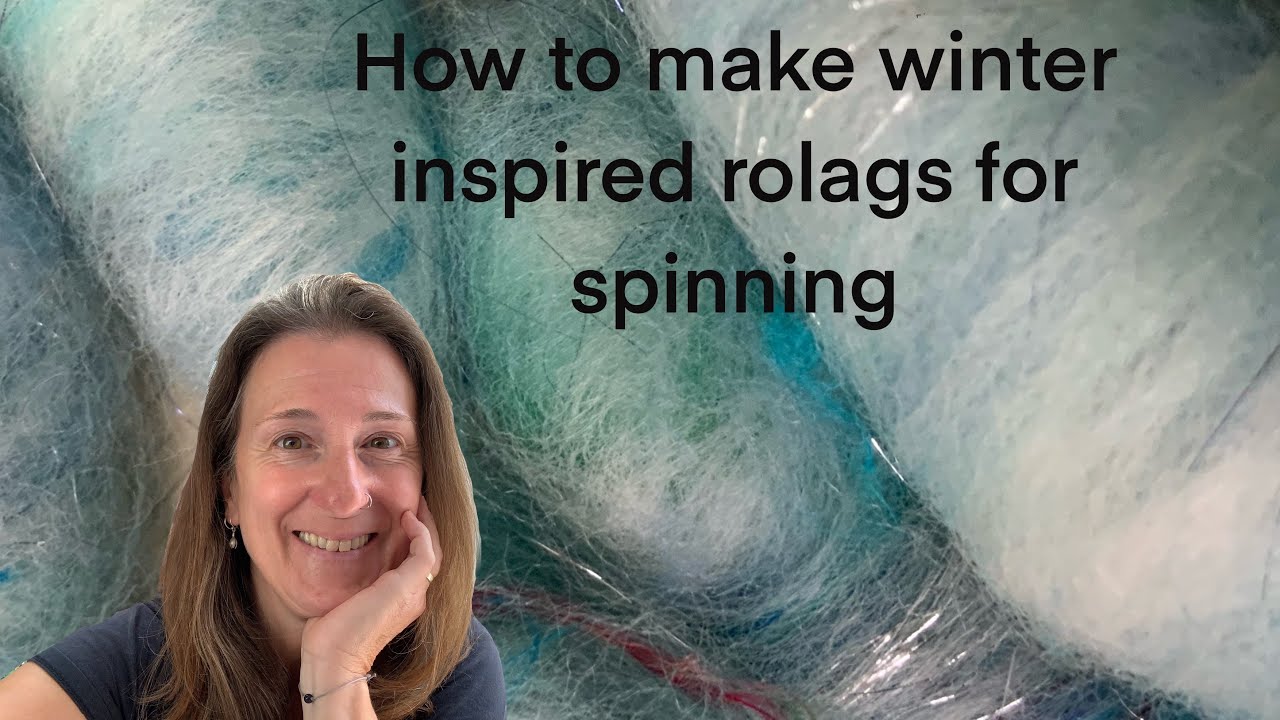 How to make winter inspired rolags for spinning 
