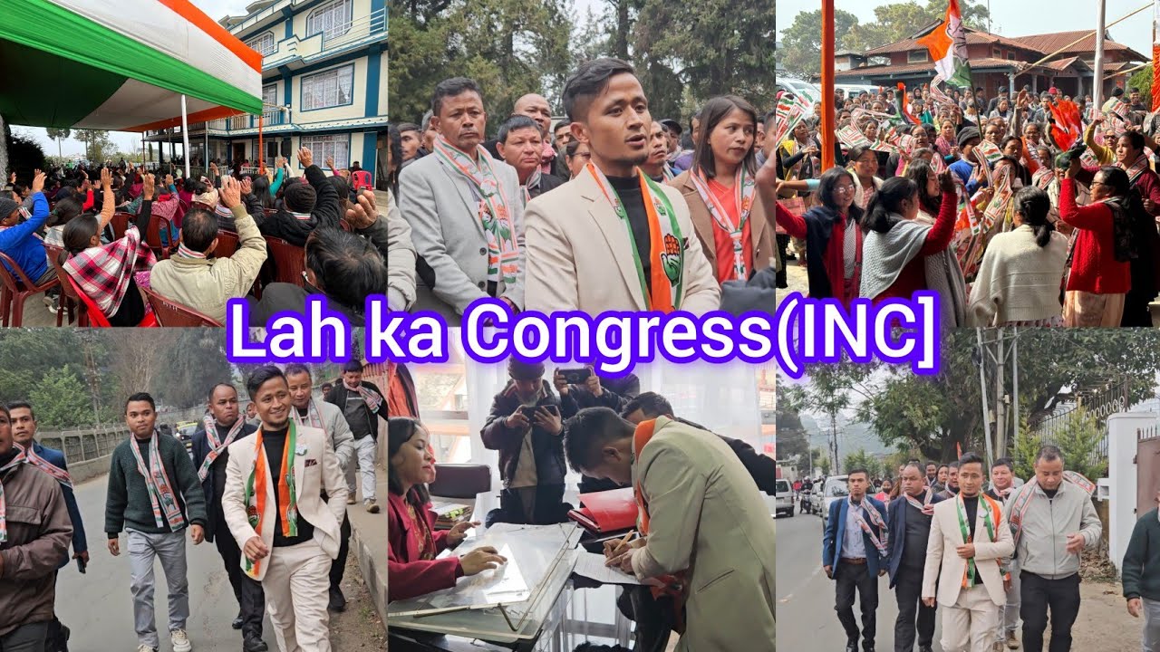 Jonathan Syiem[INC] || File nomination day|| 29/01/2025