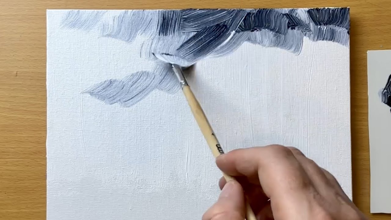 Acrylic Landscape Painting in 2 Colors