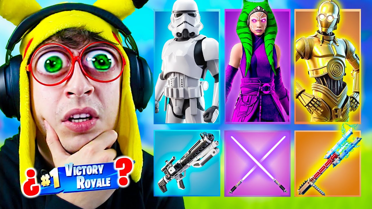 Random Star Wars Skin Challenge 🚀😈!! (Fortnite)
