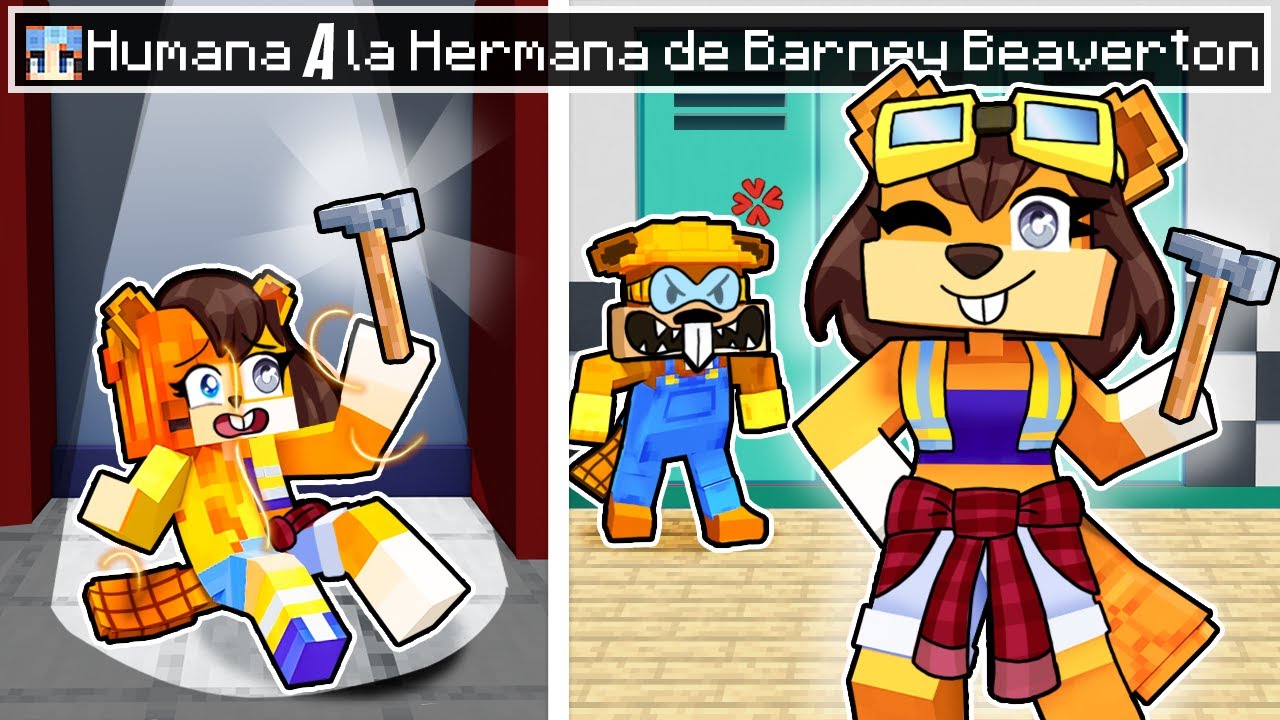 ¡De HUMANA a la HERMANA de BARNEY BEAVERTON en Minecraft!
