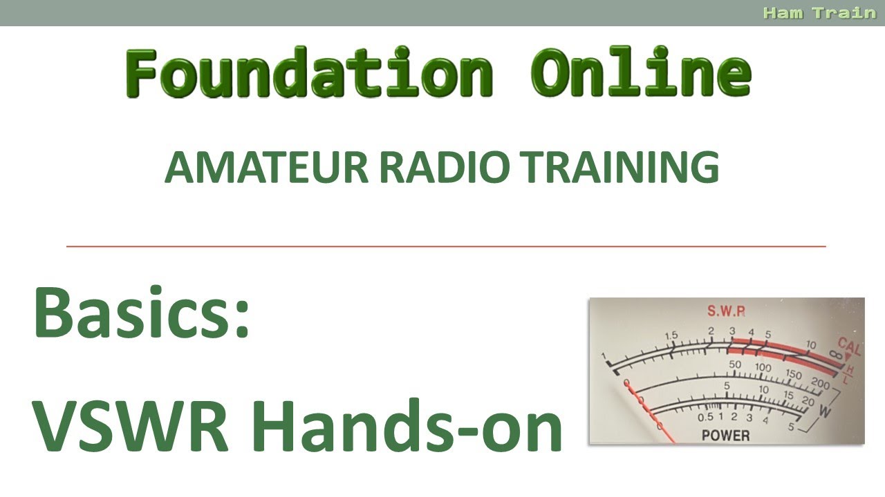 VSWR and Tuning Demo - Amateur Radio Foundation Online