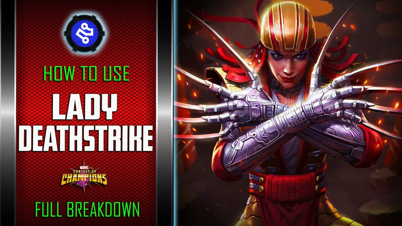 How To Use LADY DEATHSTRIKE Easily | MUTANTS SLAYER | Full Breakdown | Marvel Contest Of Champions