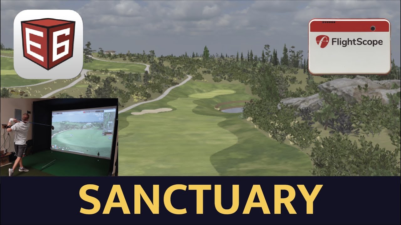 Front 9 at Sanctuary on E6 Connect & Mevo+ Pro Package | Golf Simulator Gameplay