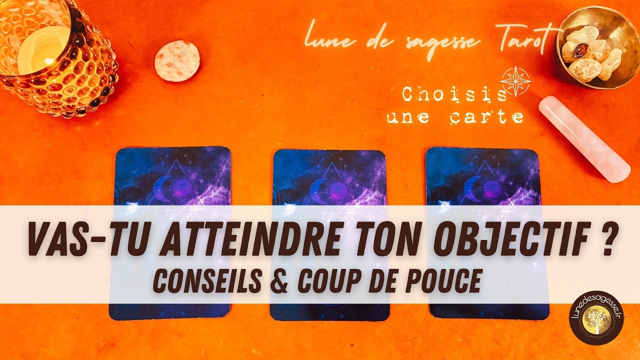 🎯 VAS-TU ATTEINDRE TON OBJECTIF ? Conseils et coup de pouce 🔮 tirage à choix · guidance intemporelle