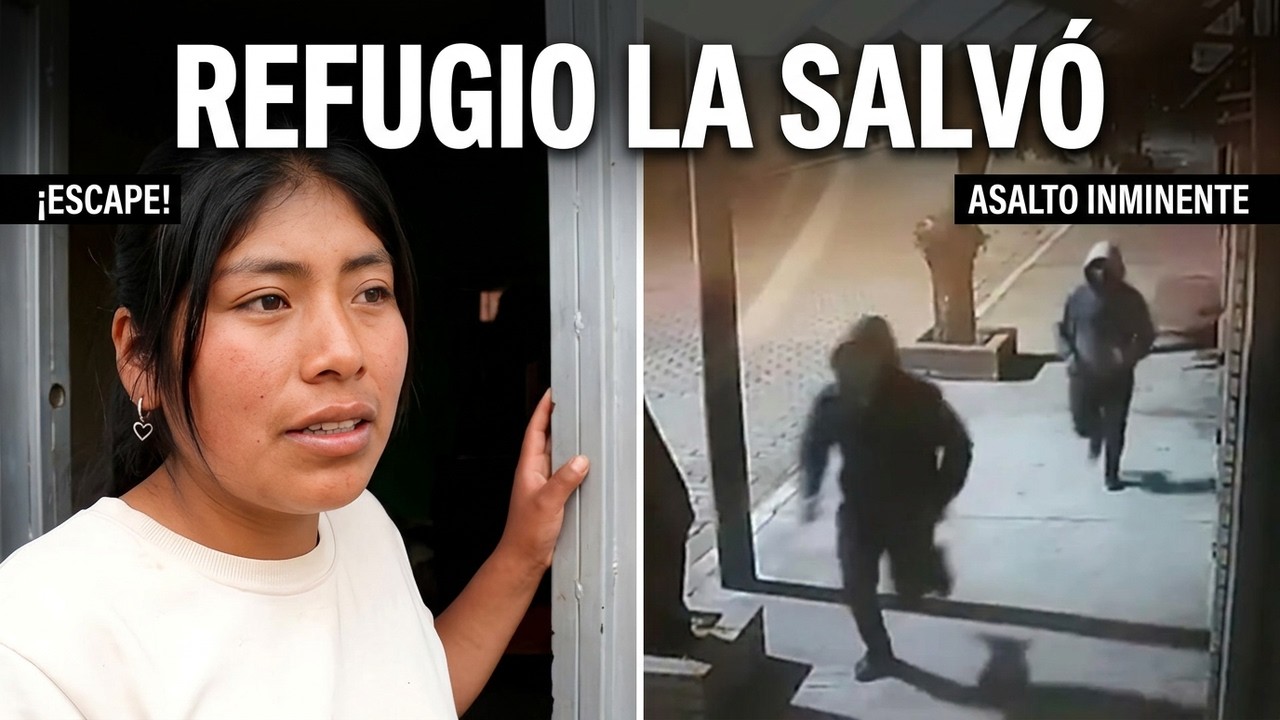 Una mujer logra escapar de un asalto al refugiarse en una vivienda