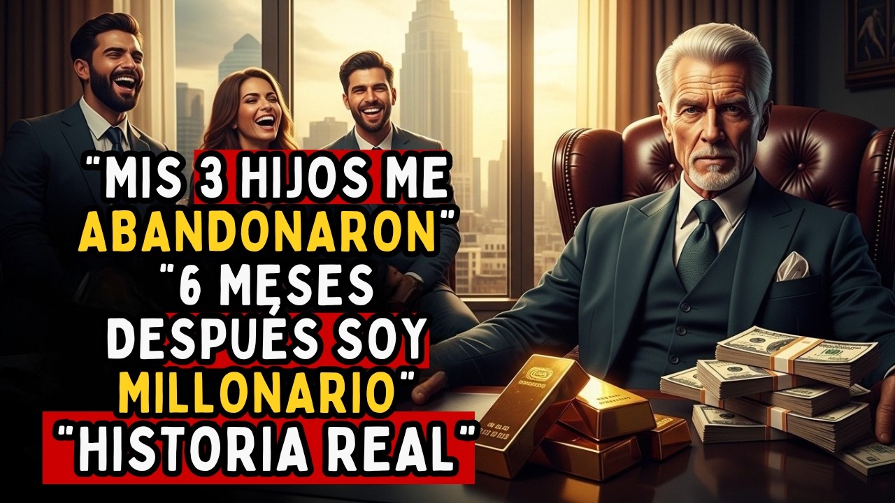 MIS 3 HIJOS ME DEJARON SOLO ES MEJOR ASÍ, PERO 6 MESES DESPUÉS SOY RICO Y ELLOS