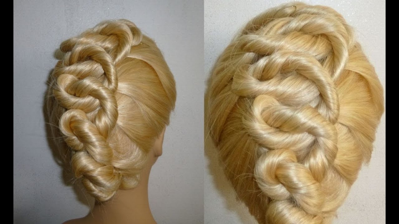 SCHÖNE Frisur:Spiralien.Zopffrisur.Ausgehfrisur.Prom Updo Hairstyle.Peinados