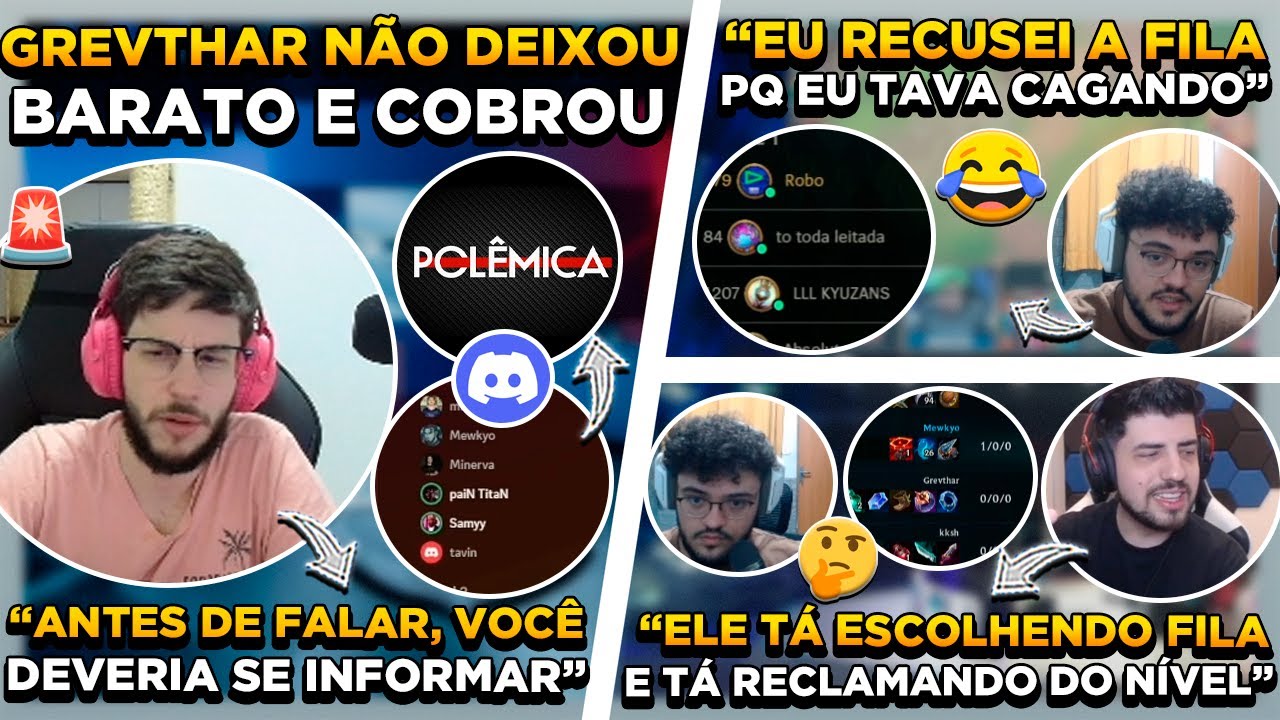 ROBO COBROU MEWKYO e ELE RESPONDEU ! GREVTHAR DESABAFA E DEFENDE O INHOUSE ! MINERVA SE POSICIONA
