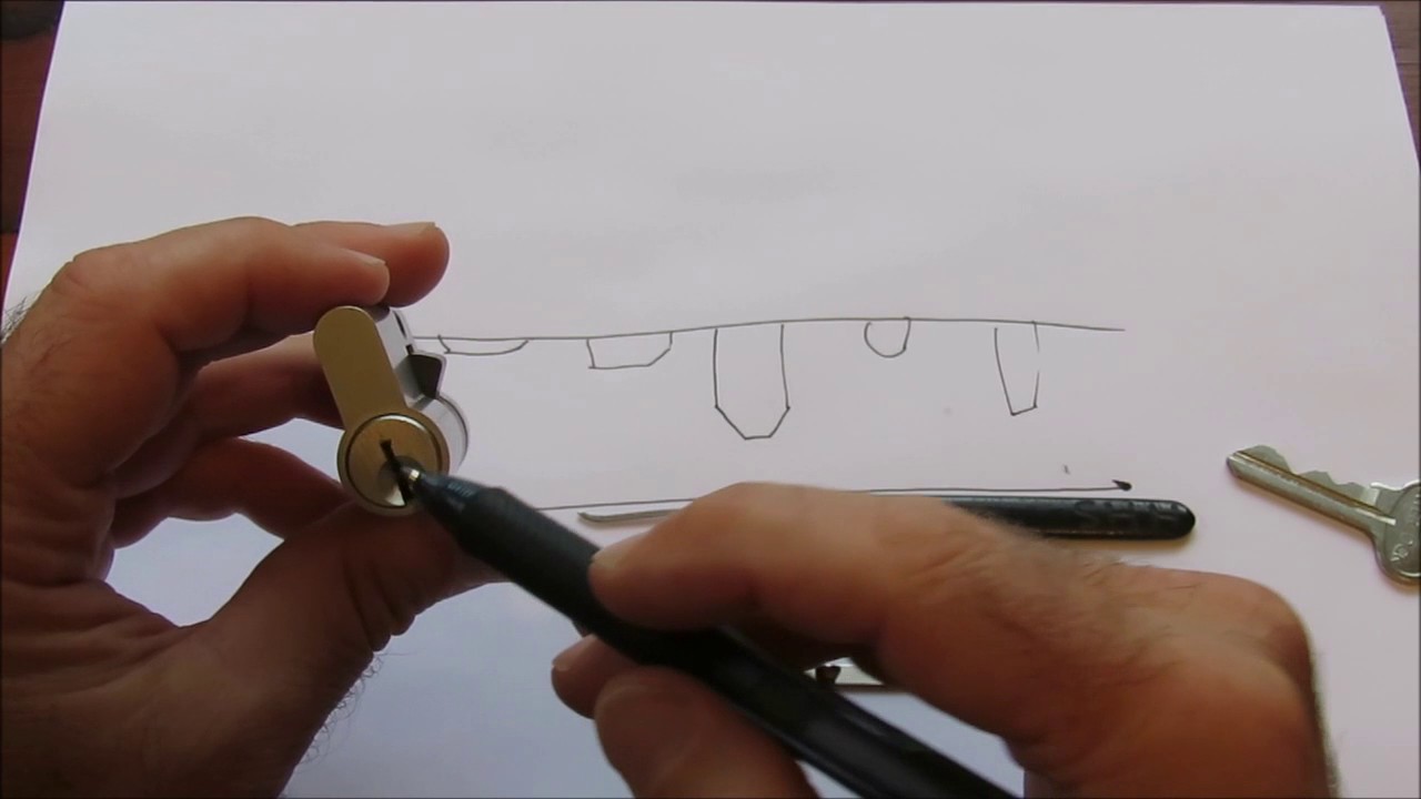 [48] Tutorial - How to pick low /high bitting.  Interlock 5 pin euro.