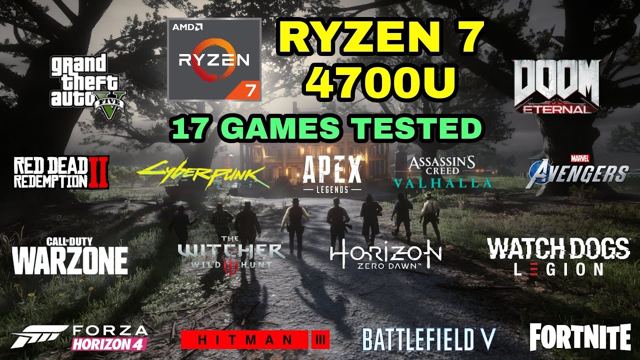 Ryzen 7 4700U Vega 7 Gaming Test ! 2021