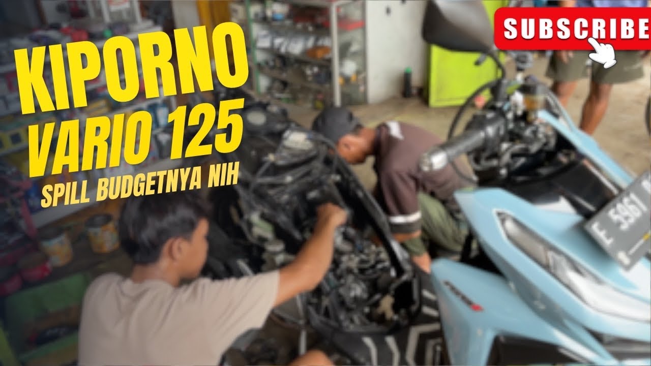 NIAT SERVICE BESAR VARIO 125  MALAH BIKIN KIPORNO