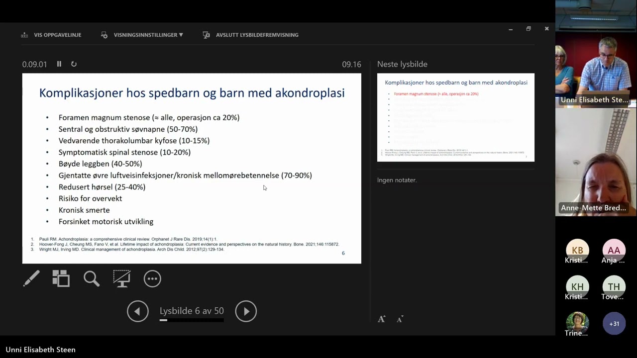 Fagkurs akondroplasi:   Del 1