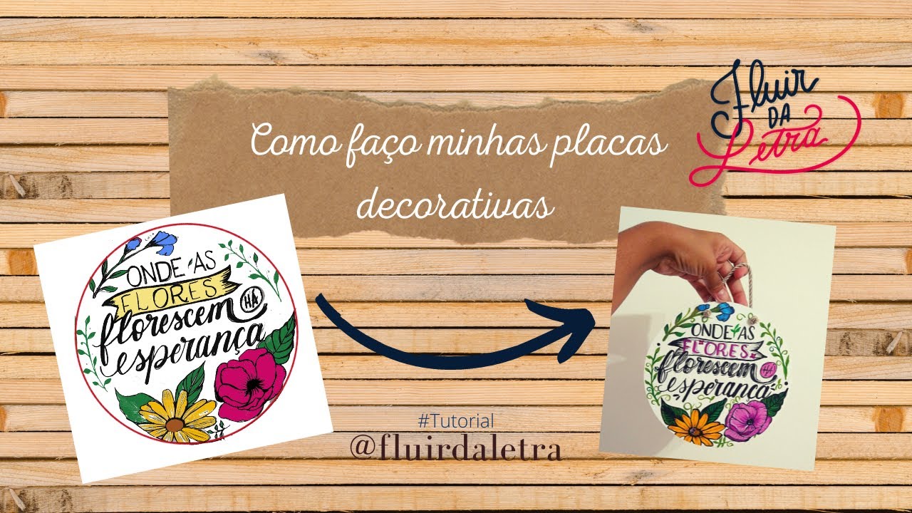 Lettering em placas de madeira MDF - processo completo #tutorial #lettering