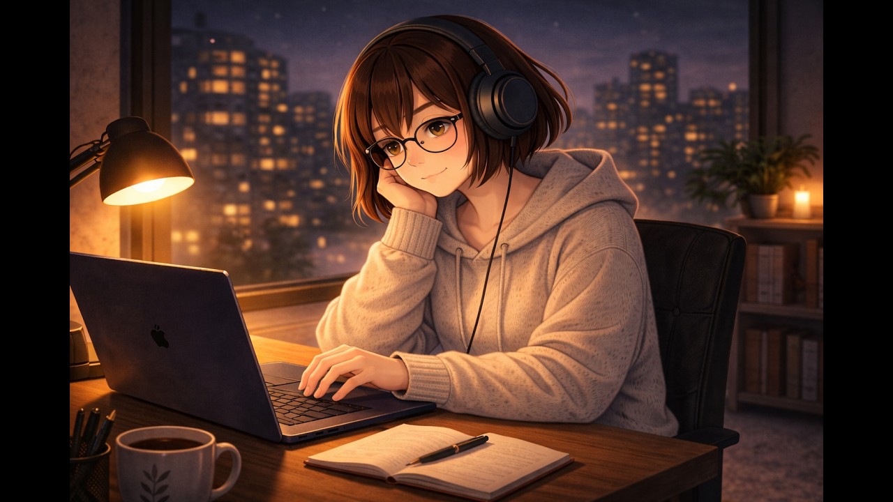 Take It Slow 💻 with Rivia | 4 Hour Piano Lofi for Focus & Study