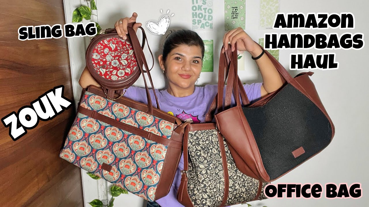 Office bags, Sling Bangs Haul 🎀 Handbags Haul || Good Quality, Spacious and Affordable  ft. Zouk