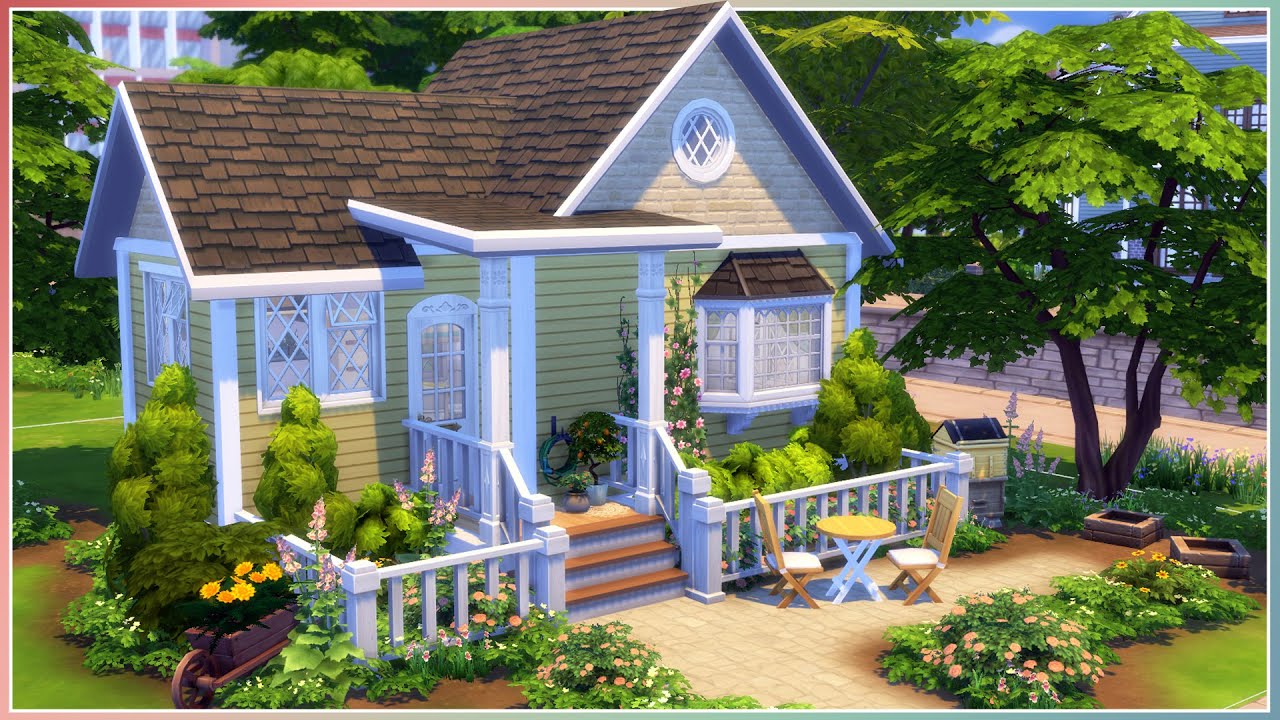 Tiny Yellow House [No CC | No Mods] | The Sims 4 Speed Build