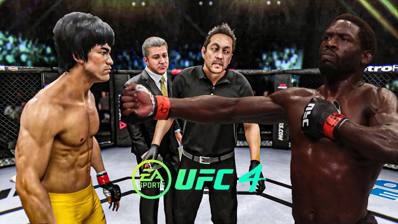 Bruce Lee vs Jared Cannonier   EA Sports UFC 4   Bruce Lee Fight Club 🔥🐲