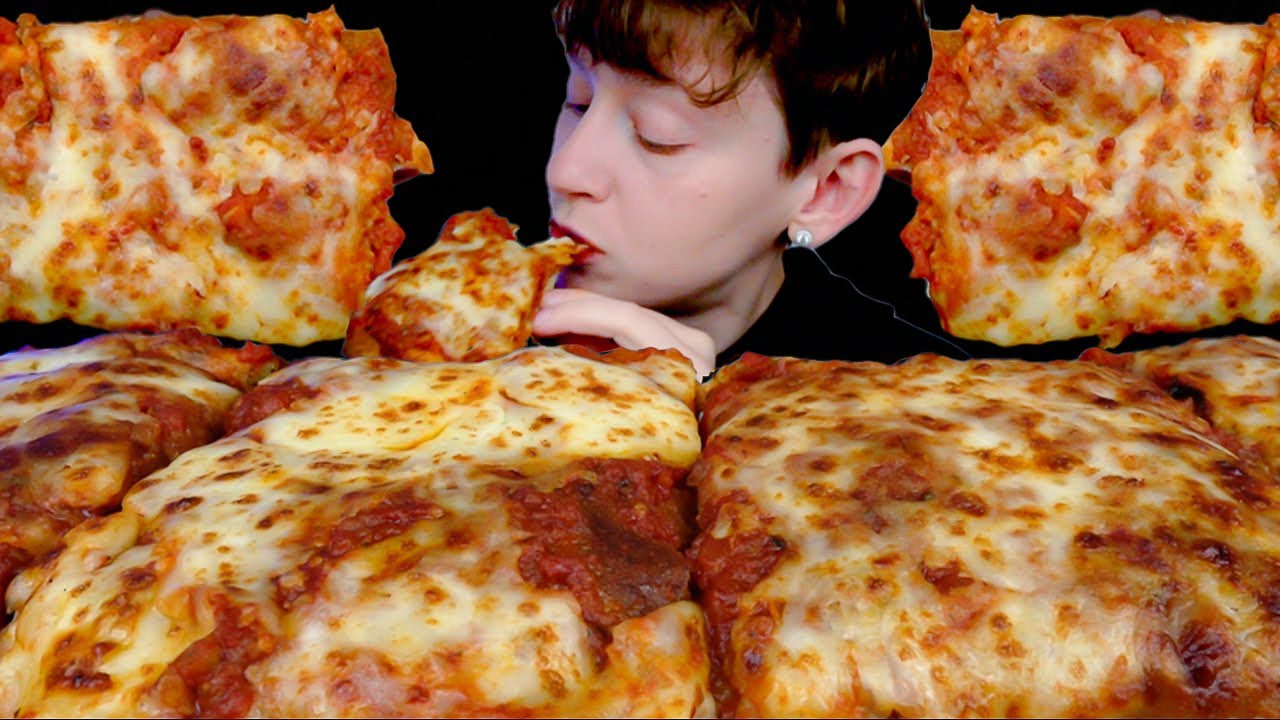 ASMR Sicilian Pizza Mukbang [Eating Sounds / No Talking]