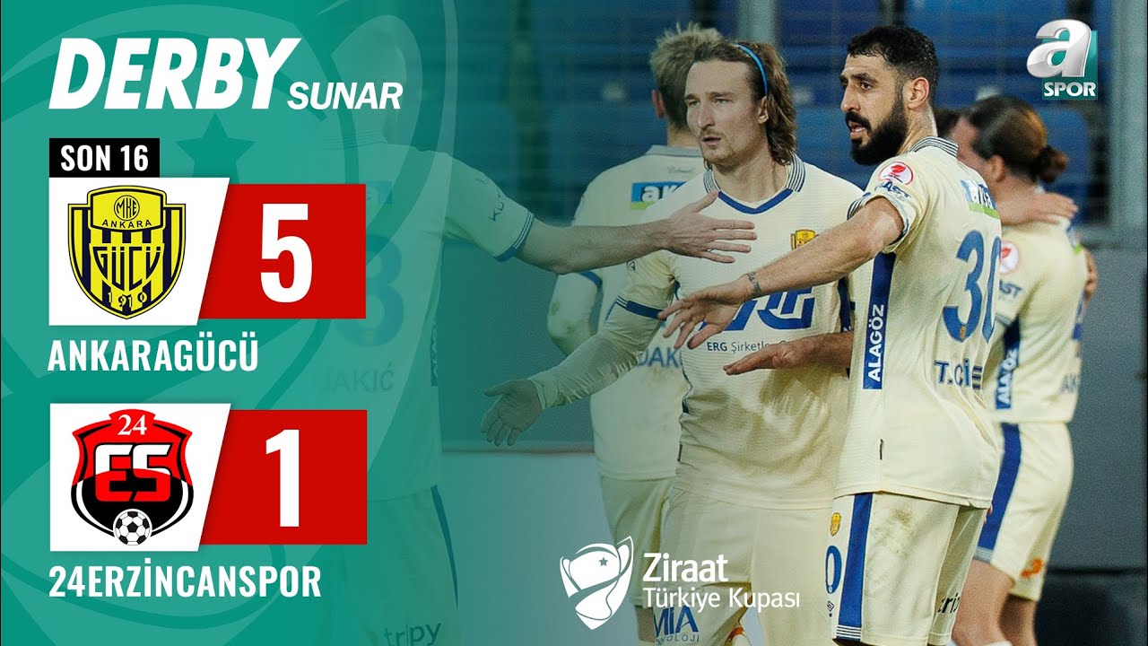 Ankaragücü 5-1 Anagold 24 Erzincanspor MAÇ ÖZETİ (Ziraat Türkiye Kupası Son 16Turu) / 06.02.2024