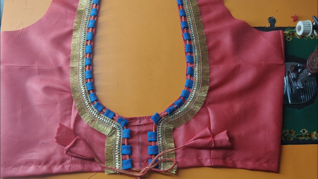 DESIGN BLOUSE KAISE BNAYE ❤️ | HOW TO MAKE DESIGN BLOUSE | BLOUSE NECK KAISE