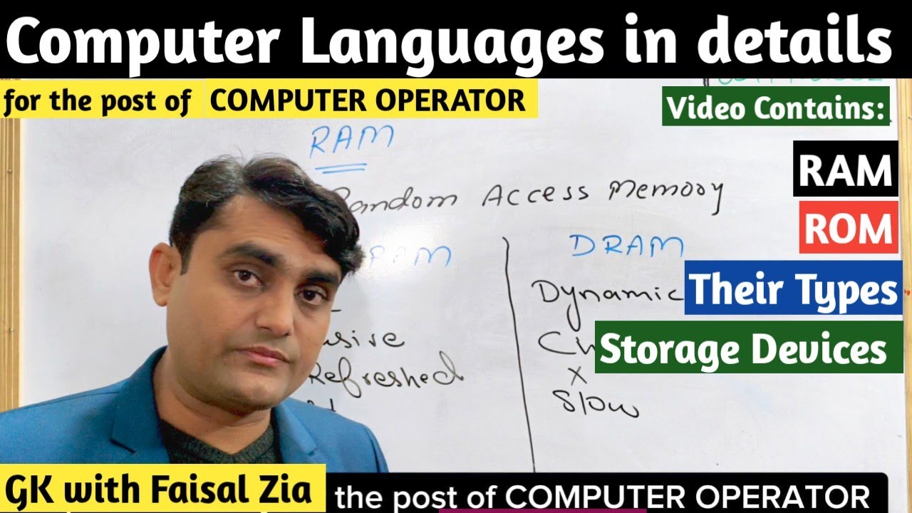 Computer Memory | Lecture for Computer Operator | GK with Faisal Zia 
