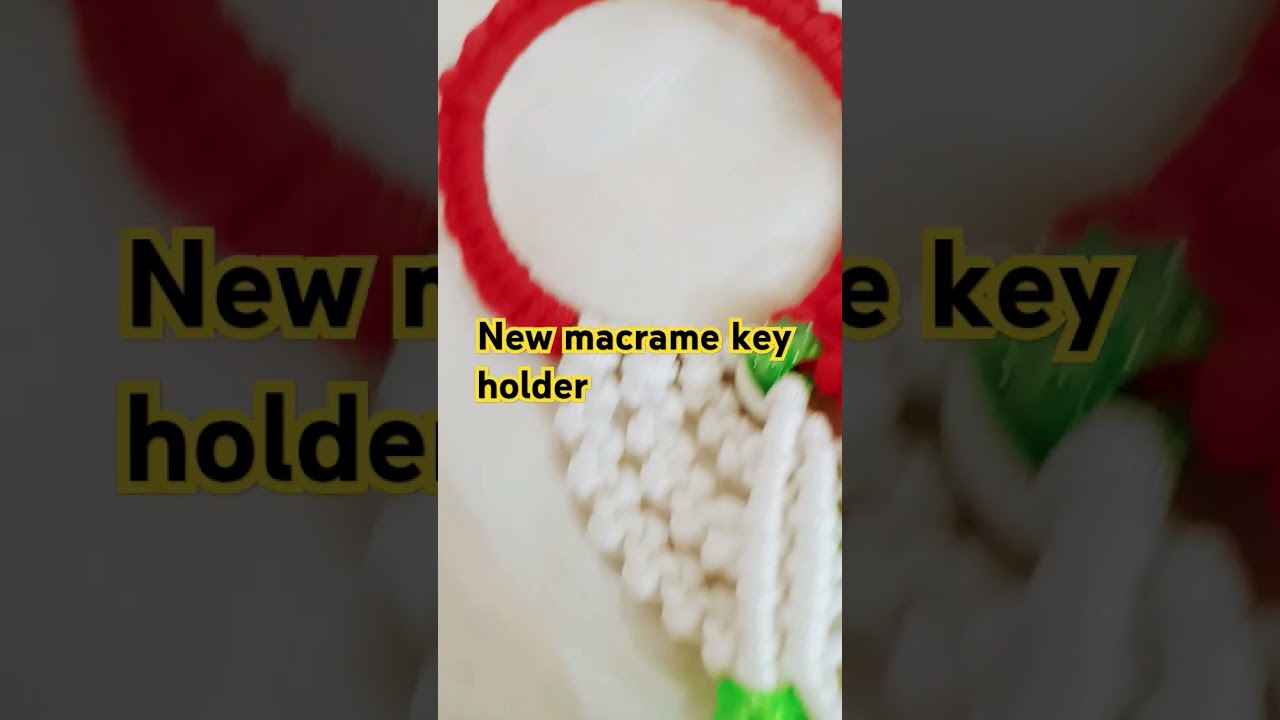 New macrame key holder 
