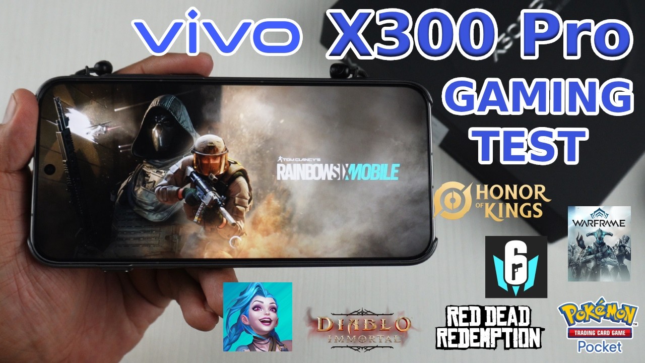 vivo X300 Pro | Gaming Test | Wild Rift, Rainbox Six Mobile, Honor of Kings, Red Dead Redemption