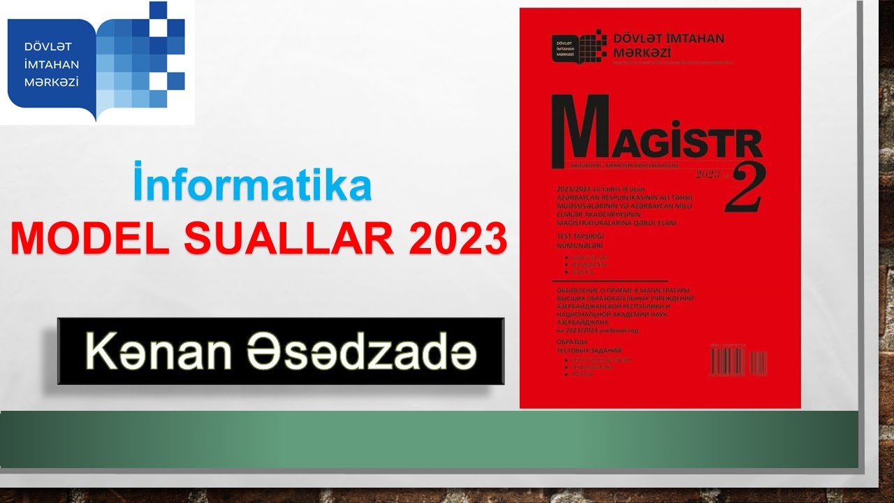 İNFORMATİKA MODEL  SUALLAR  2023