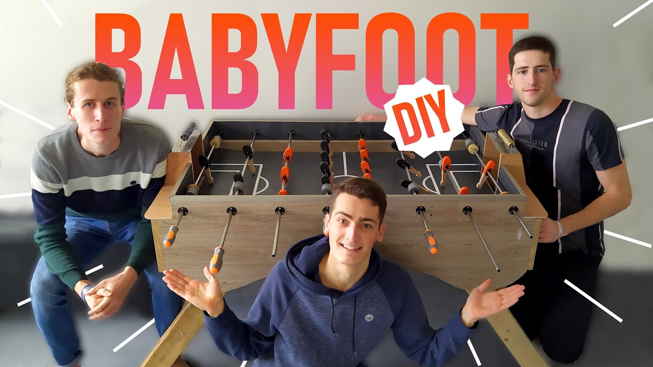 Comment FABRIQUER un Vrai BABYFOOT en BOIS pour 100€
