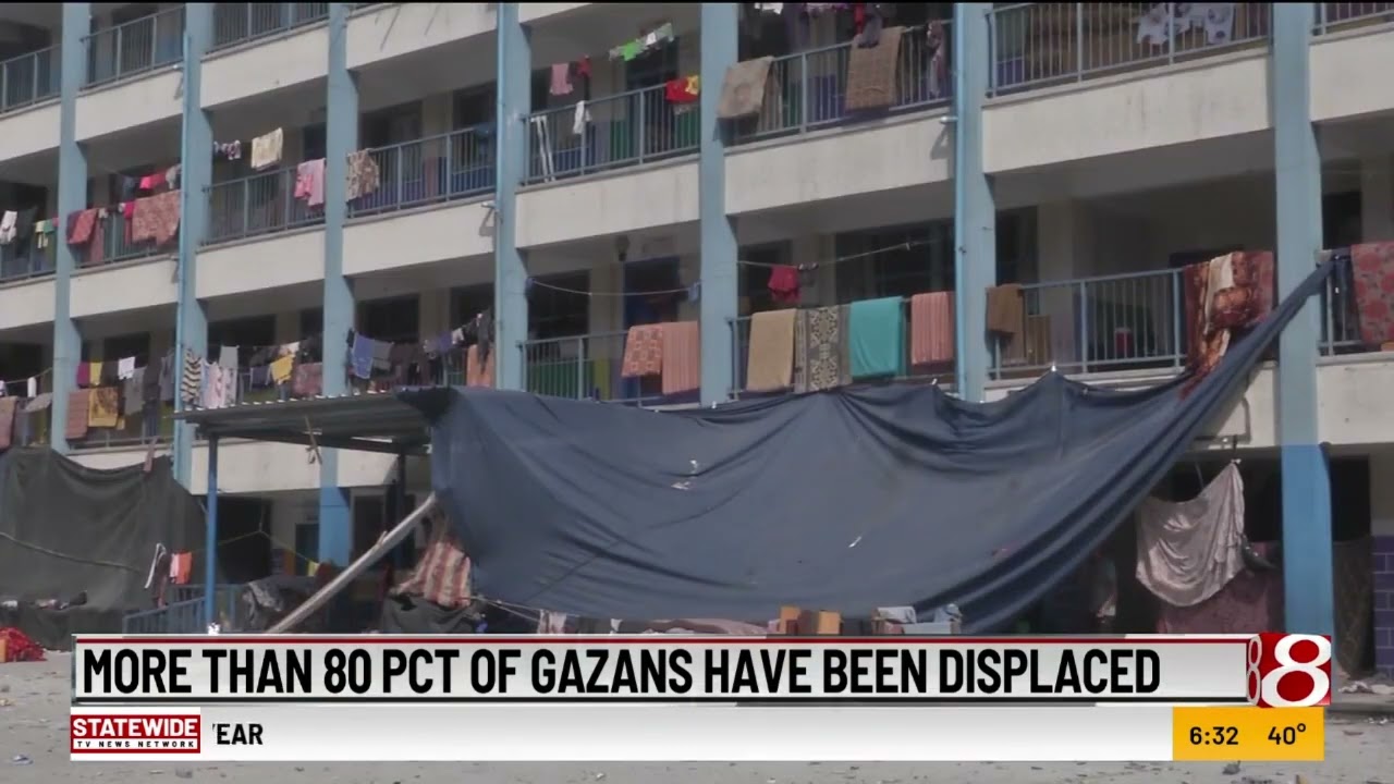 More than 80% of Gazans have been displaced