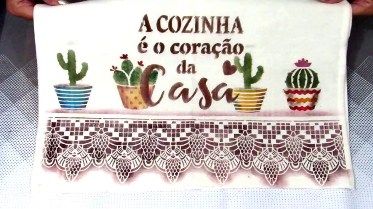 Como Pintar Pano de Prato - Super Fácil