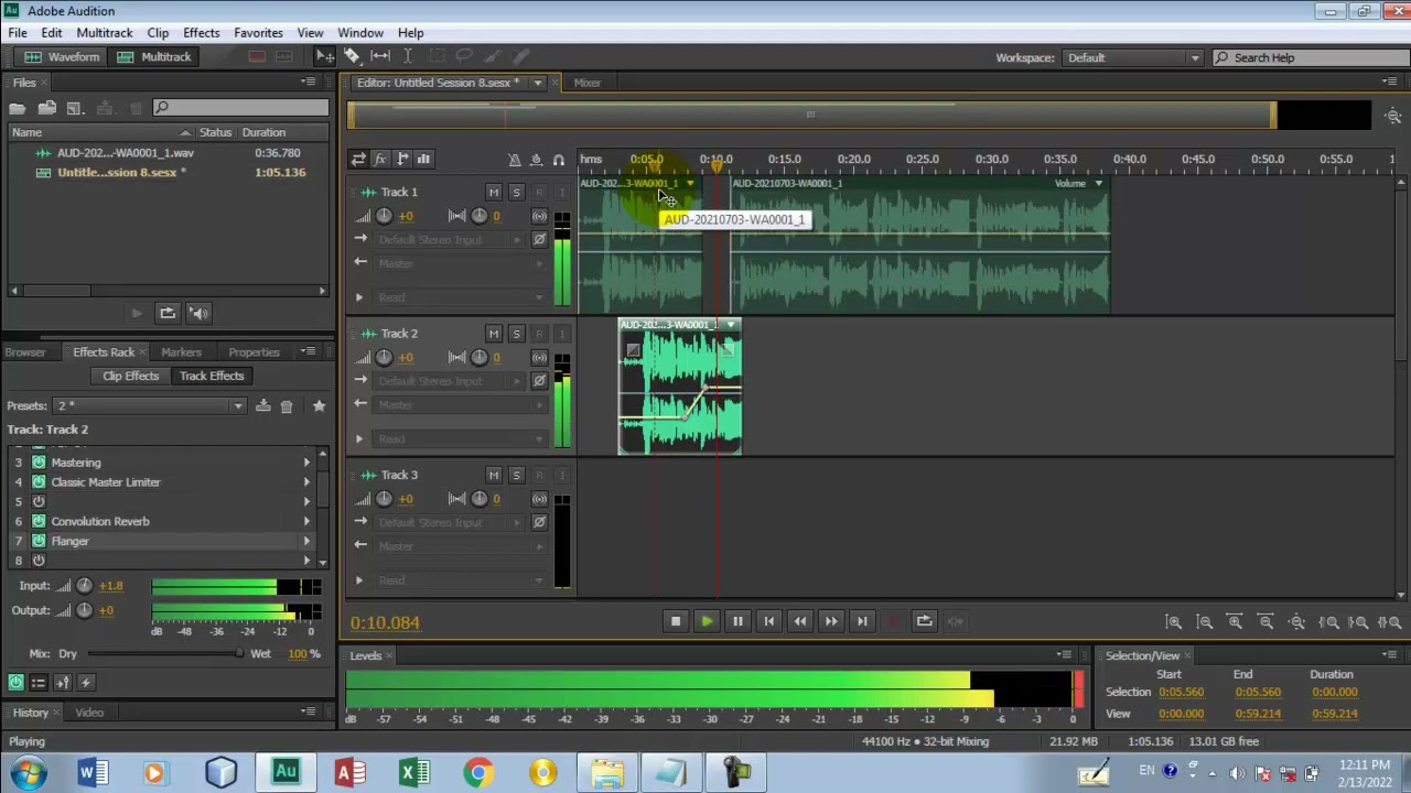 lesson7 of adobe audition - د نعت جوړولو اوومه زده کړه