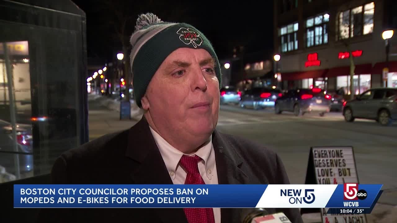 Boston City Councilor files ordinance to ban delivery app drivers from using e-bikes, mopeds