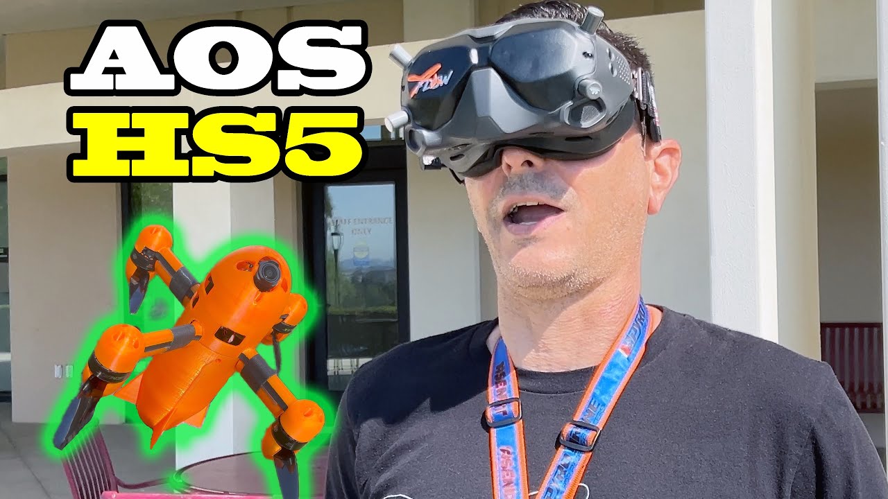 AOS HS5 High Speed Drone Maiden Flight - Narrated
