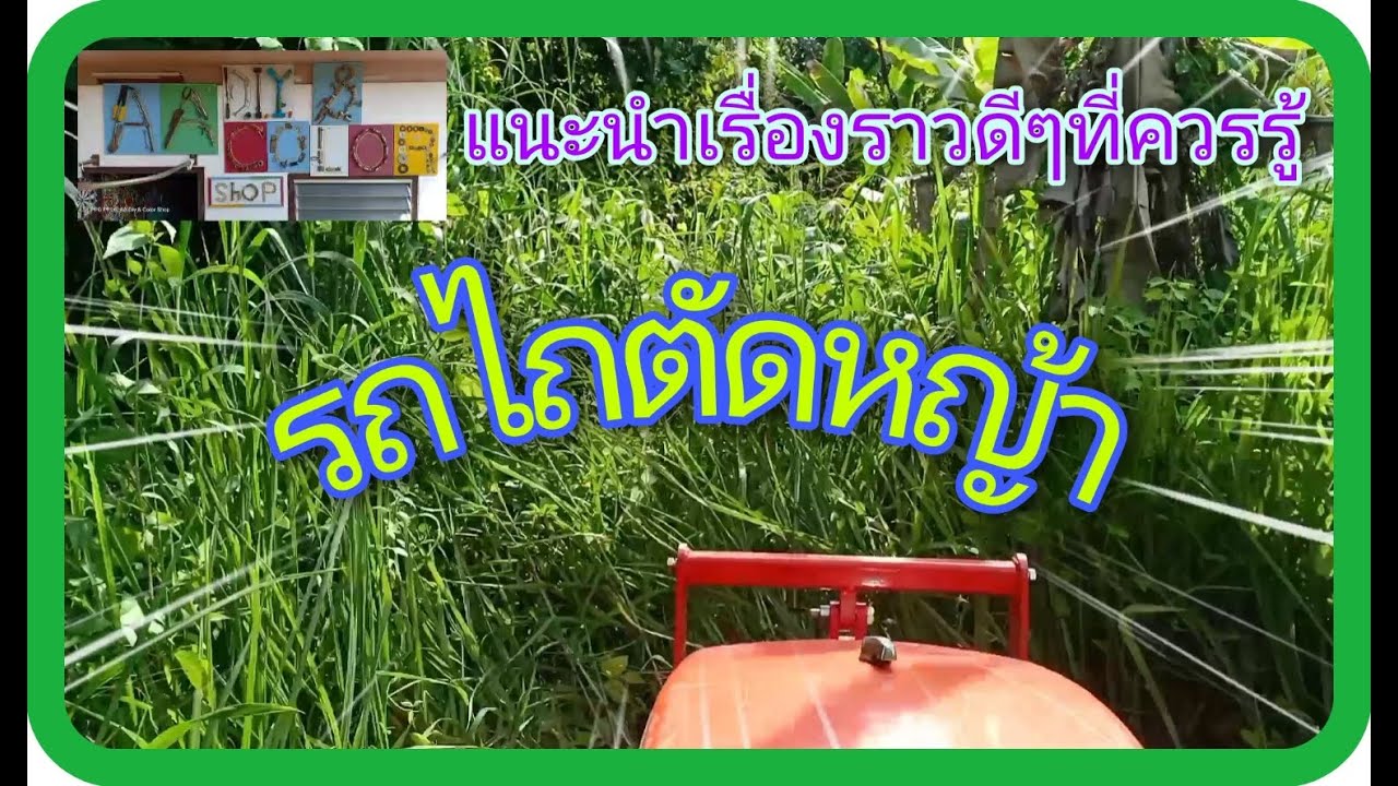 รถไถตัดหญ้า แนะนำเทคนิคมากมายที่ควรรู้เกี่ยวกับการตัดหญ้า ใหญ่ ยาว และหนาแน่น