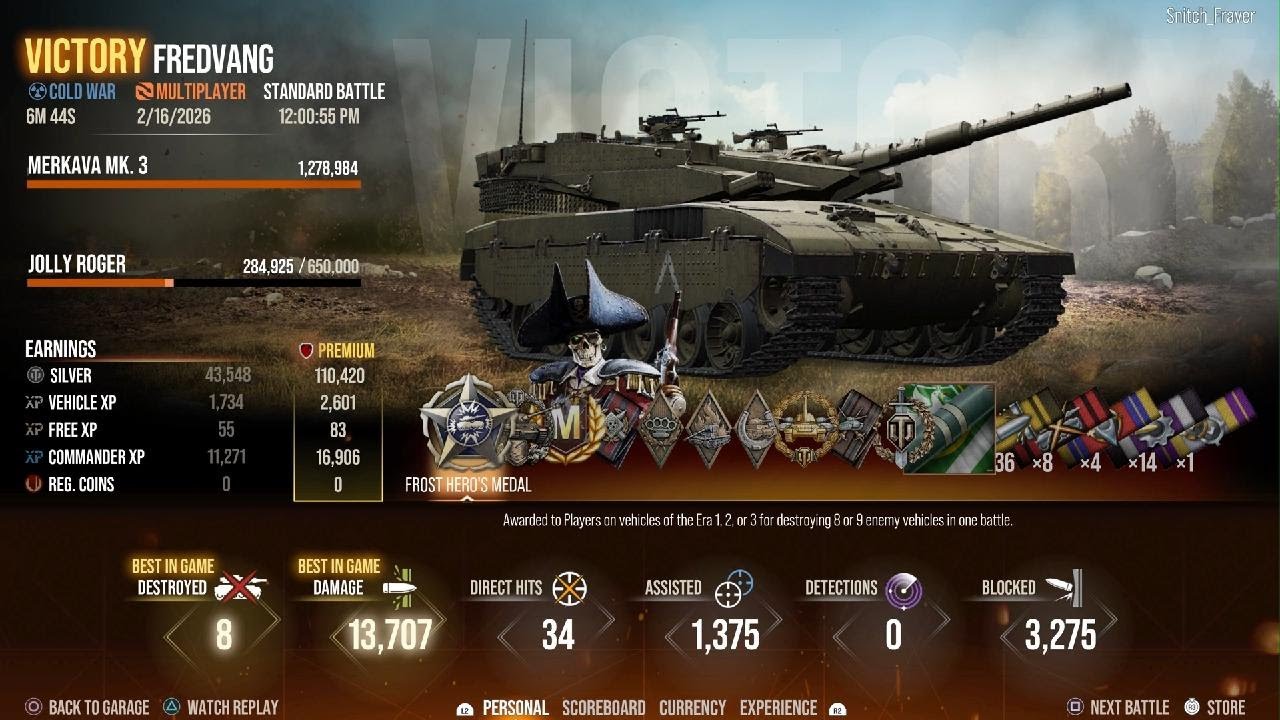 World of Tanks - Merkava MK. 3 - 13.7 K Damage - MVP
