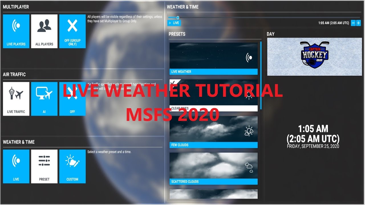 Live Weather Tutorial MSFS 2020