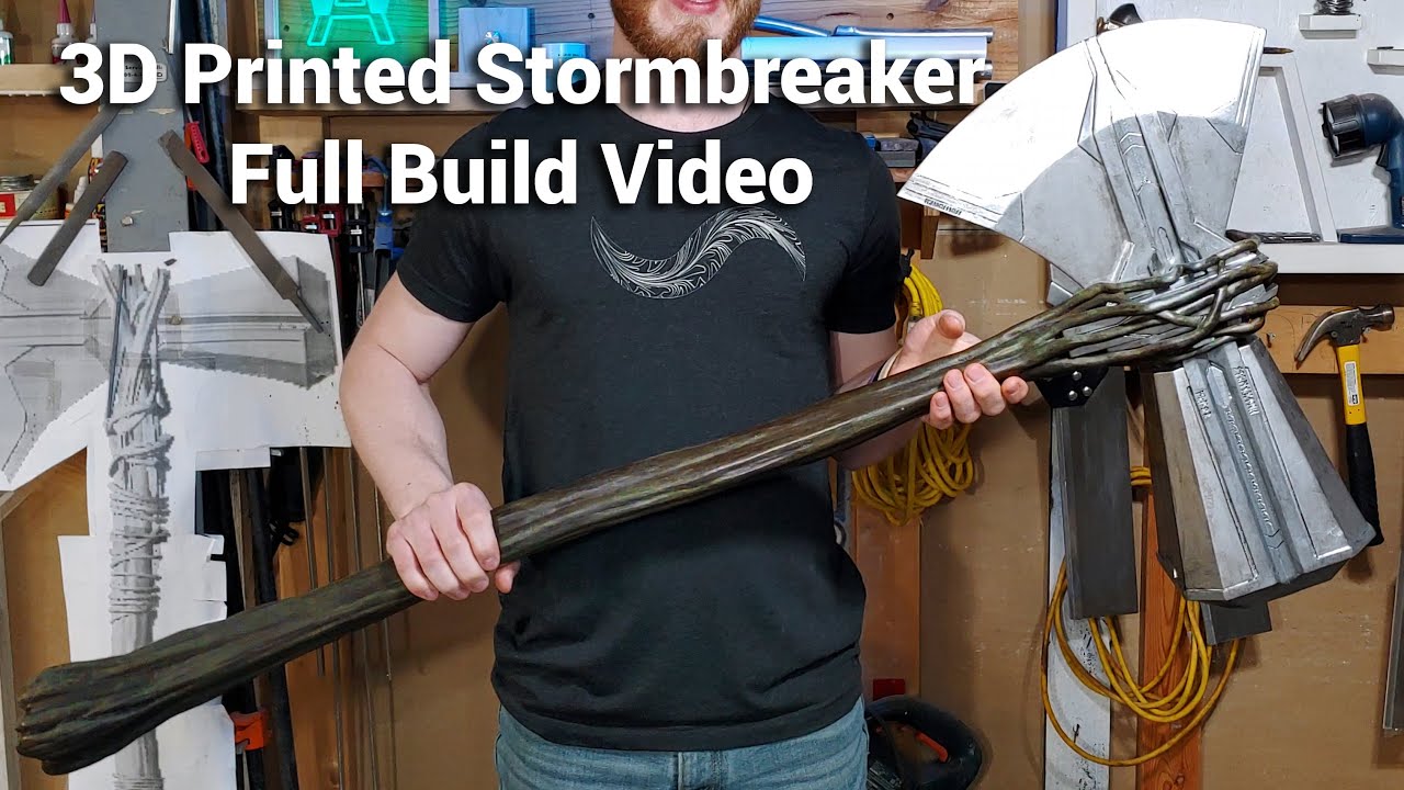 3D Printed Stormbreaker - Making the Super Accurate Build: Ultra Detailed!