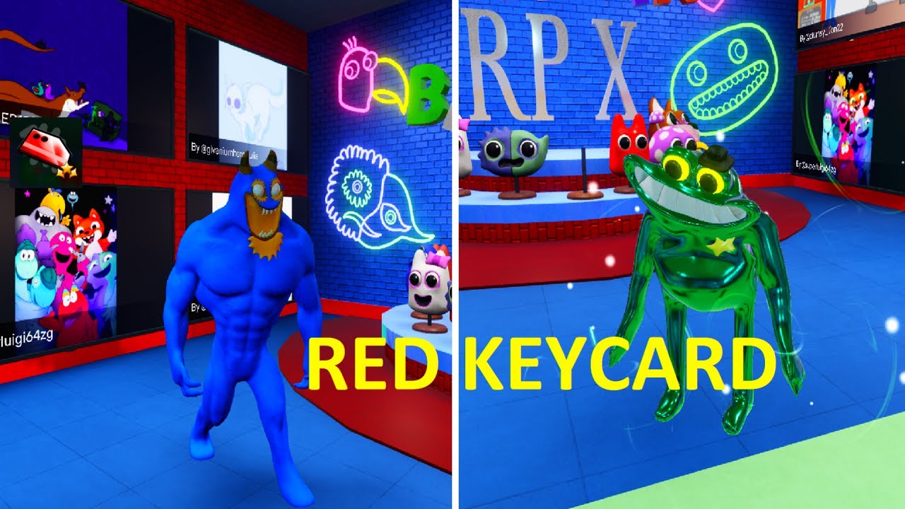 How to get RED KEYCARD + RED DOOR LOCATION in GARTEN OF BANBAN RP X [NEW UPDATE ] ROBLOX !