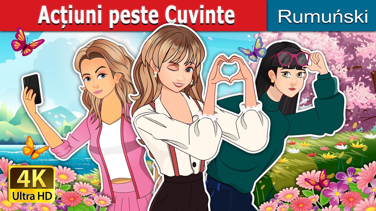 Acțiuni peste Cuvinte | Actions over Words in Romanian | @RomanianFairyTales