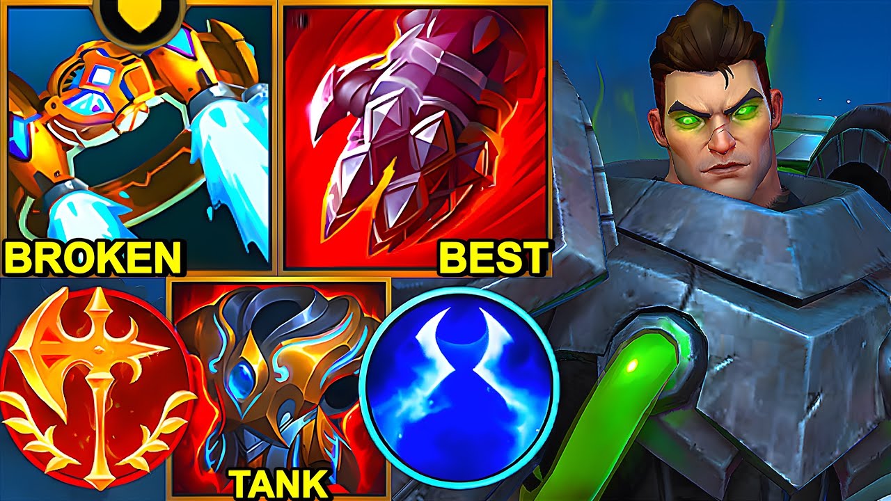 Wild Rift China Darius Top - 25KILL PENTA!? Protobelt Darius Build Runes - Bioforge Darius Skin