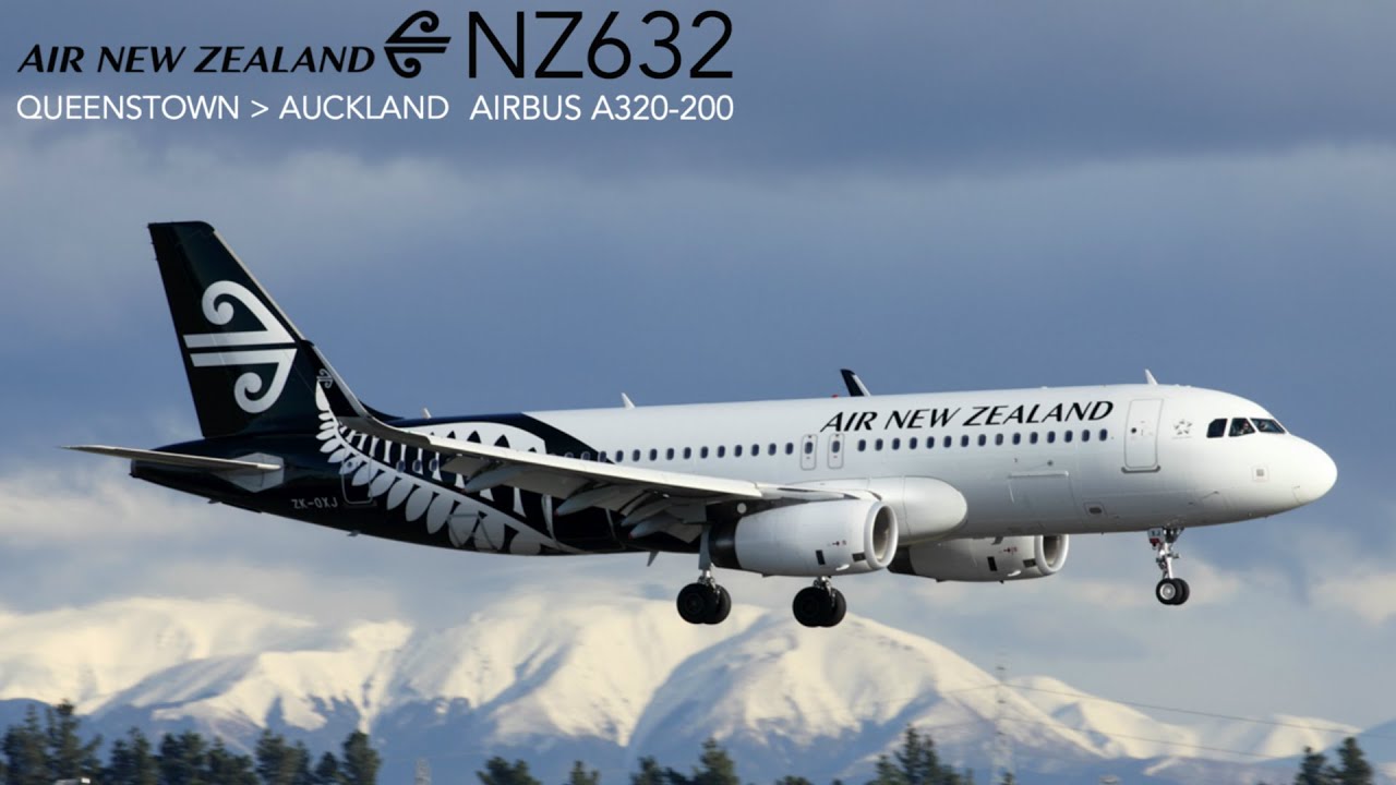 Air New Zealand NZ632 : Flying from Queenstown to Auckland